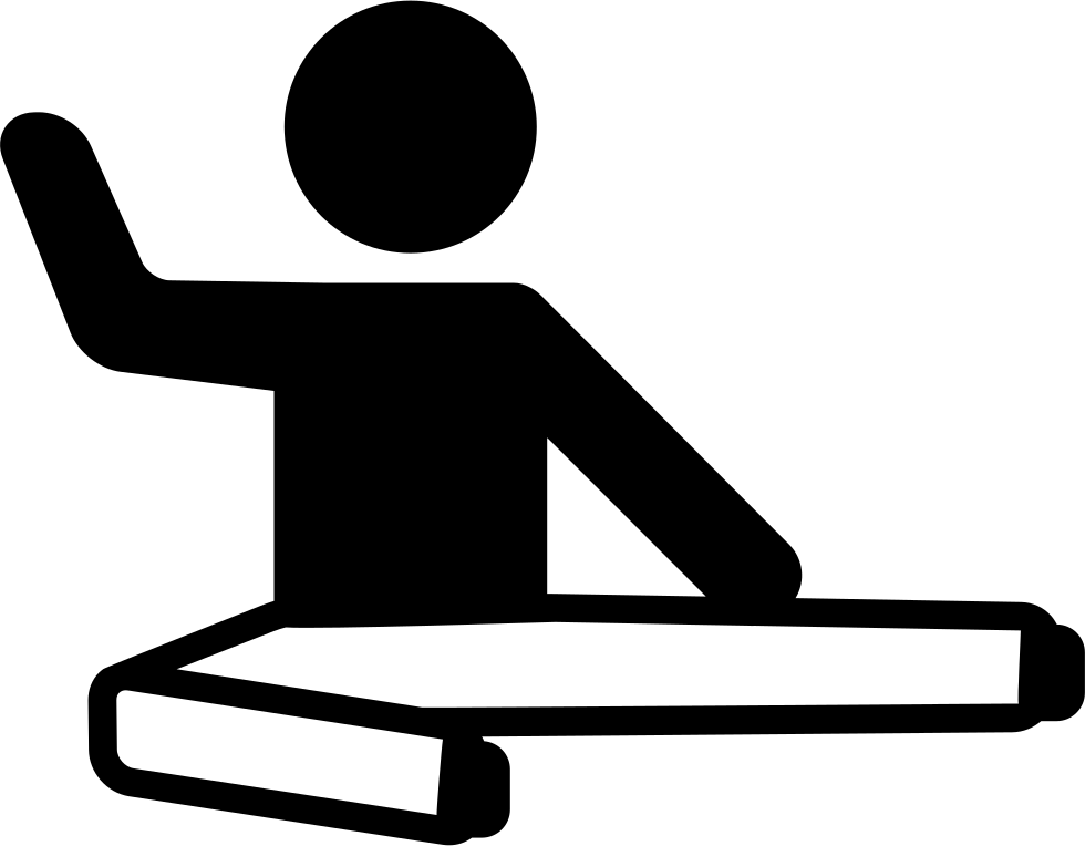 Man Sitting Stretching Left Leg Comments - Man (980x764), Png Download