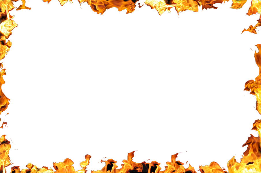 Fire Border Png - Transparent Flame Frame Png (904x600), Png Download