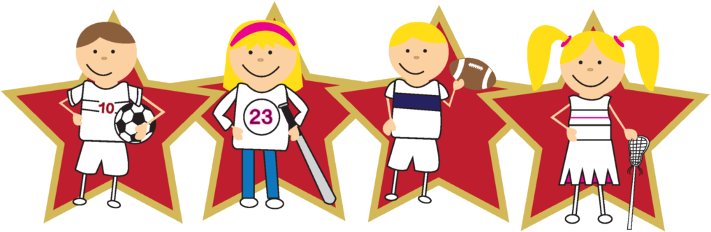 Free Kids Sport Transparent Background - Sports Clipart Transparent Background (1024x370), Png Download