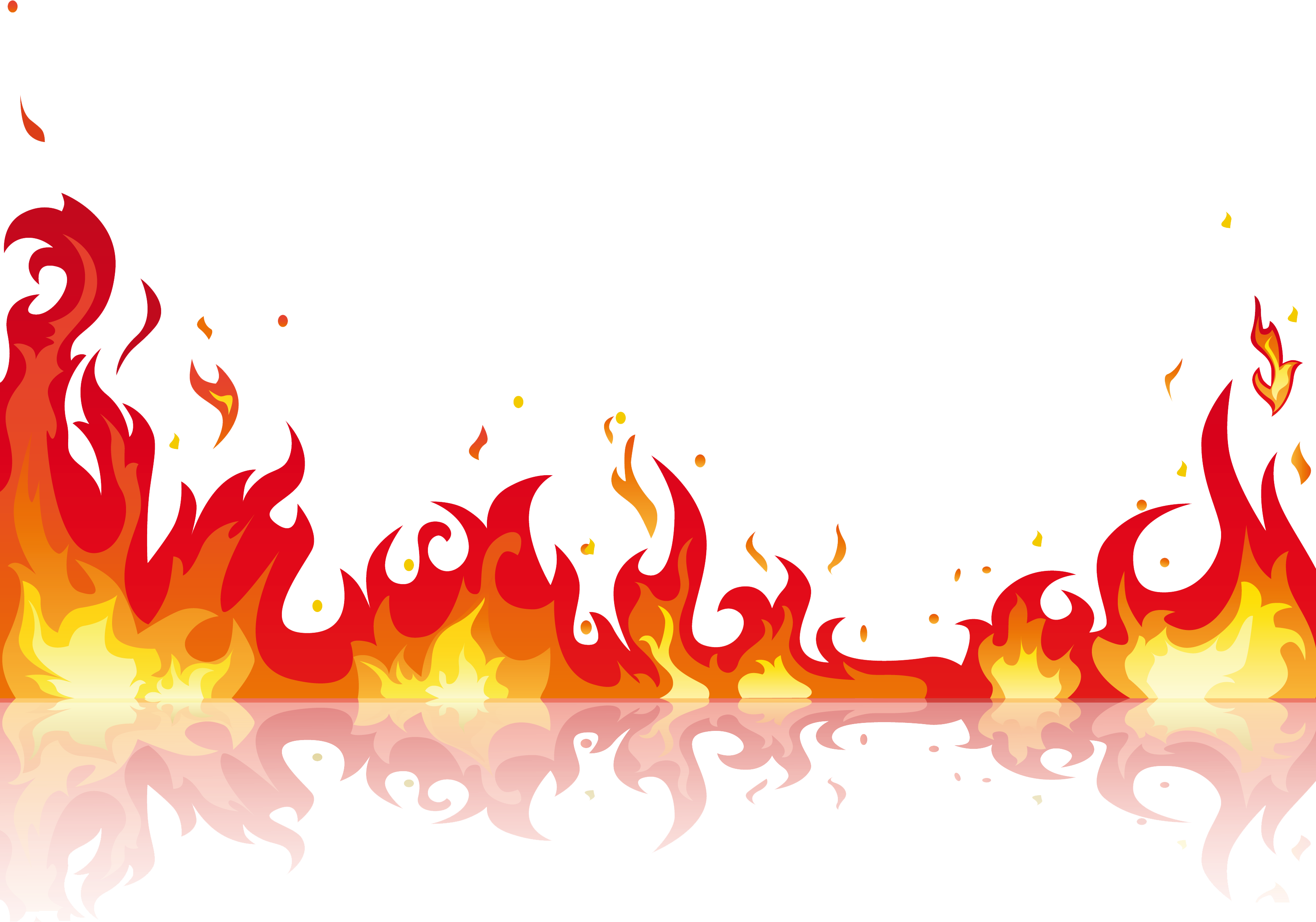 Flame Vector Border - Firehouse 3: Duties Of A Firefighter (3300x2311), Png Download