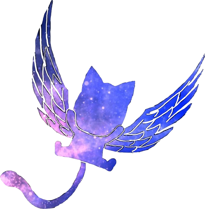 Fairytail Happy Anime Cat Flyingcat Galaxy Freetoedit - Picsart Photo Studio (693x705), Png Download