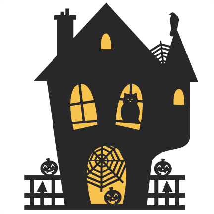 Halloween House Svg (432x432), Png Download