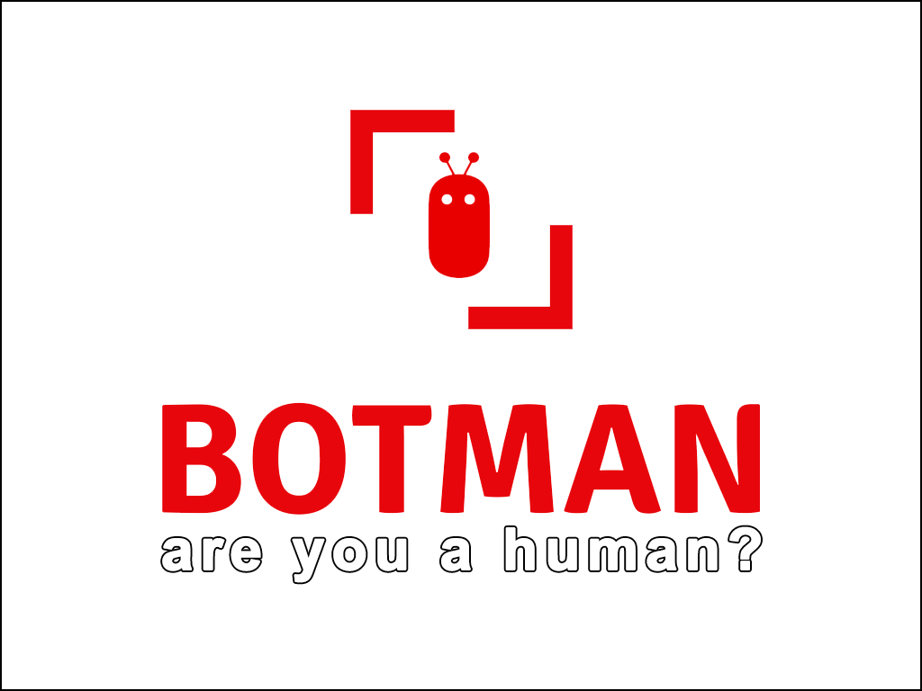 Botman V2 Red & White Border - Emblem (1024x768), Png Download