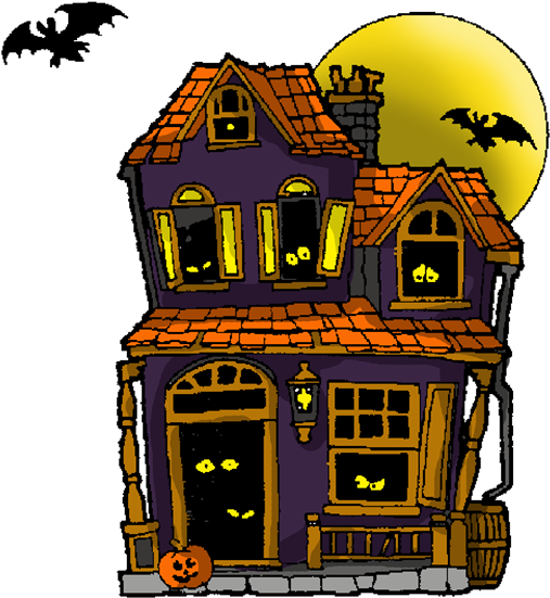 Free To Use Public Domain Haunted House Clip Art - Haunted House Clip Art (600x640), Png Download