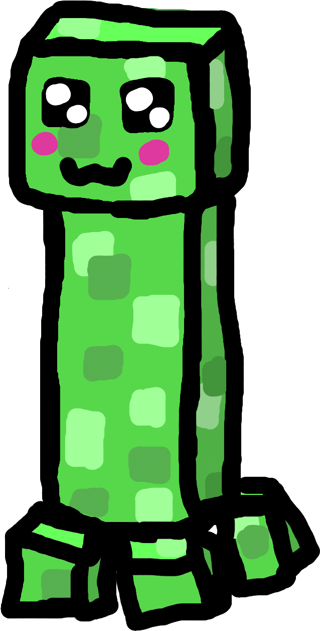 Cute Creeper Minecraft Cute Creeper Gif Free Transparent PNG