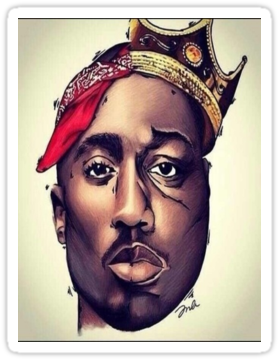 Biggie Smalls And Tupac Drawing - 2pac Y Biggie Smalls (375x360), Png Download