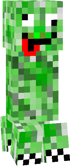 Derpy Creeper - Photo - Hockey Mask Minecraft Skin (236x558), Png Download