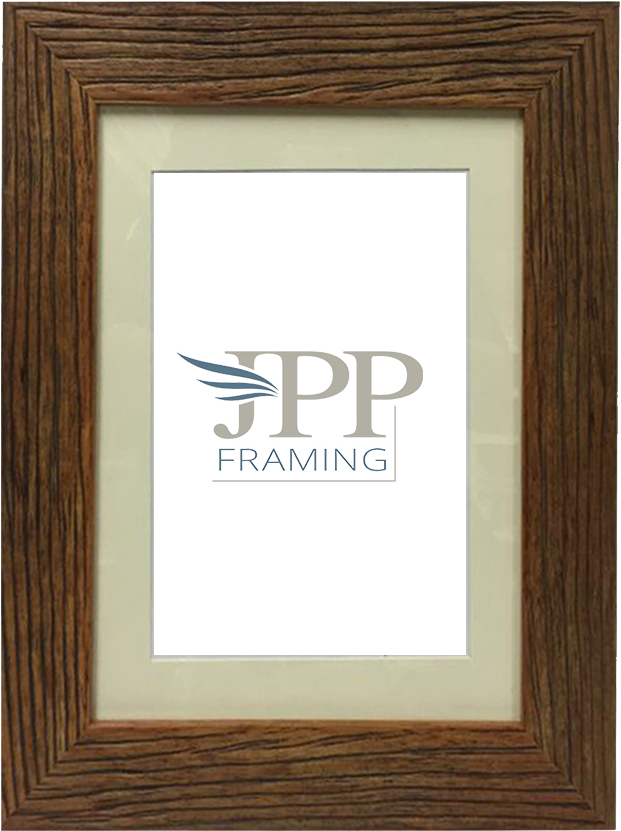 Brentford Chocolate - Rustic Wood Frame (750x1000), Png Download
