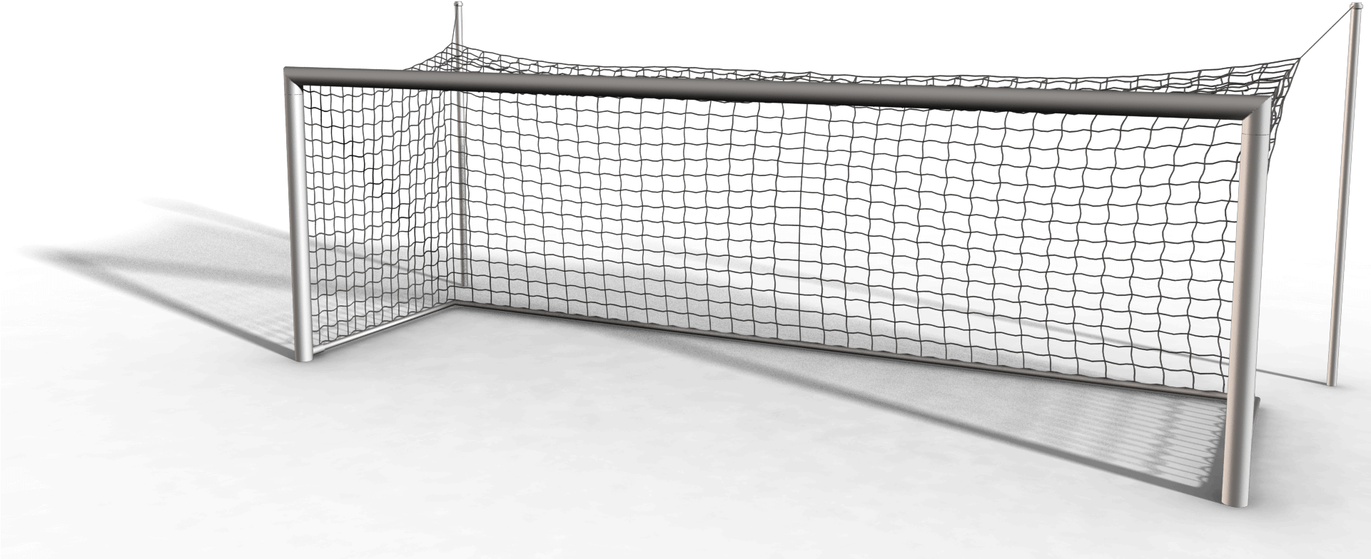 Football Goal Png - Fixed Aluminium Soccer Goal Full-size W/ Sleeves (1920x1080), Png Download