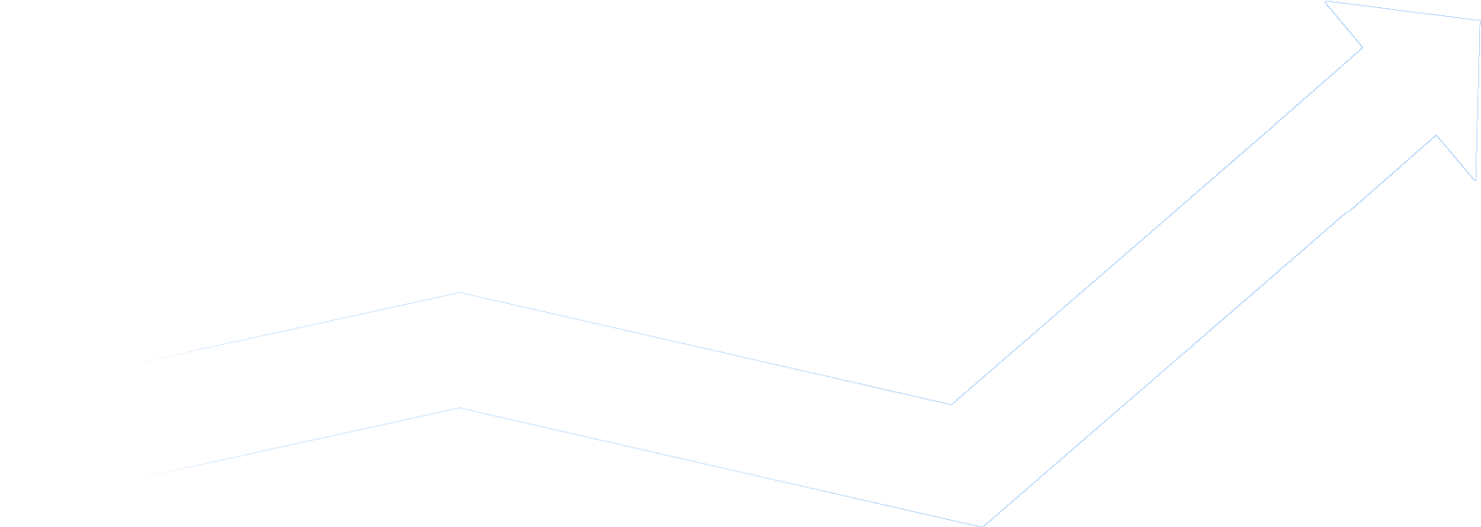 Non-profits And Growth Companies To Cultivate Audiences - White Arrow Transparent Png (1920x833), Png Download