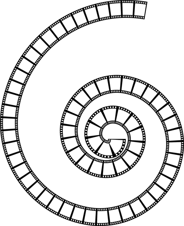 Film Strip Clipart - Film Strip Circle Png (407x500), Png Download