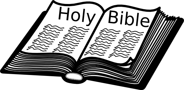 Open Bible Clip Art Free - Open Holy Bible Clipart (600x294), Png Download