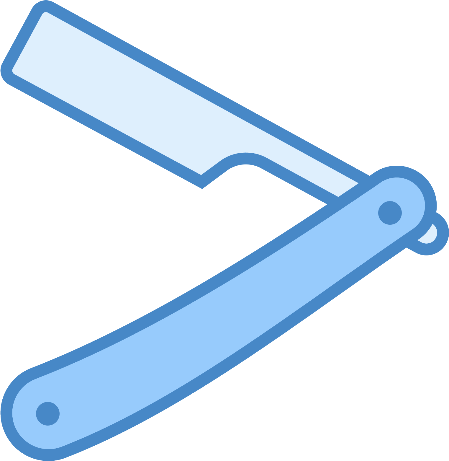 Prosta Brzytwa Icon - Straight Razor (1600x1600), Png Download