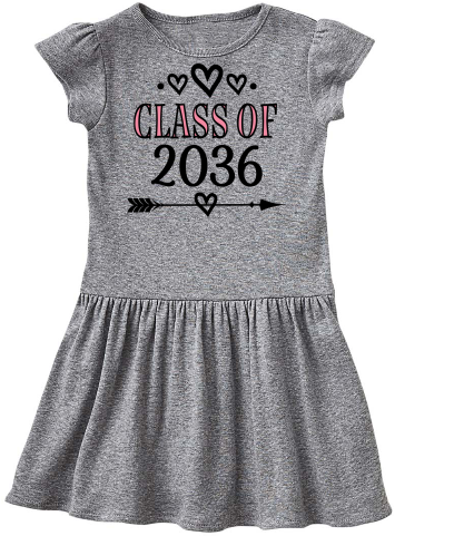 2036 School Graduating Class Year Infant Dress With - Unicorn Dress 2nd Birthday (480x480), Png Download