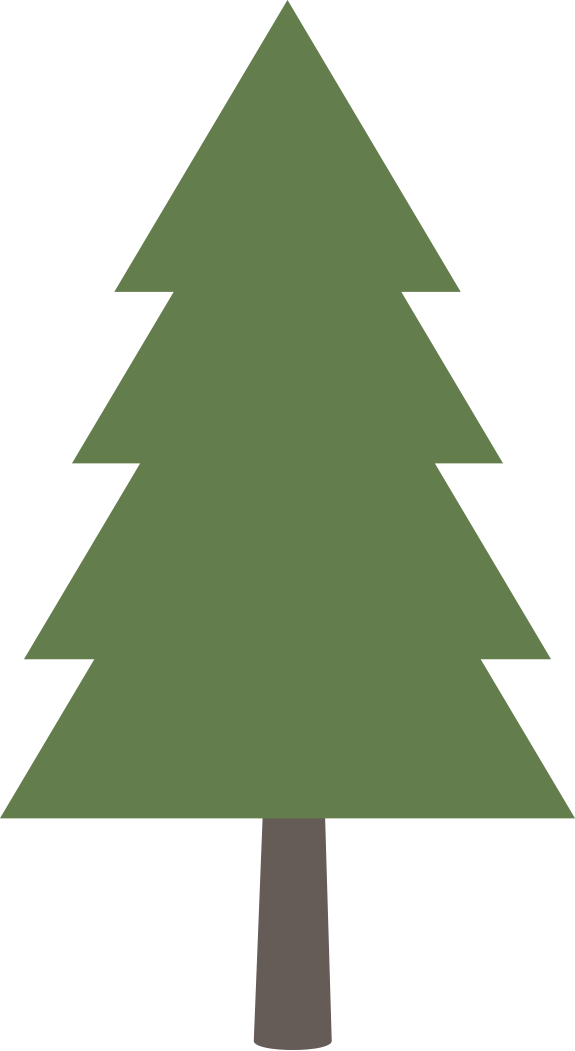Cute Animals Set Clip Art Department - Christmas Tree Vector Shape (575x1051), Png Download
