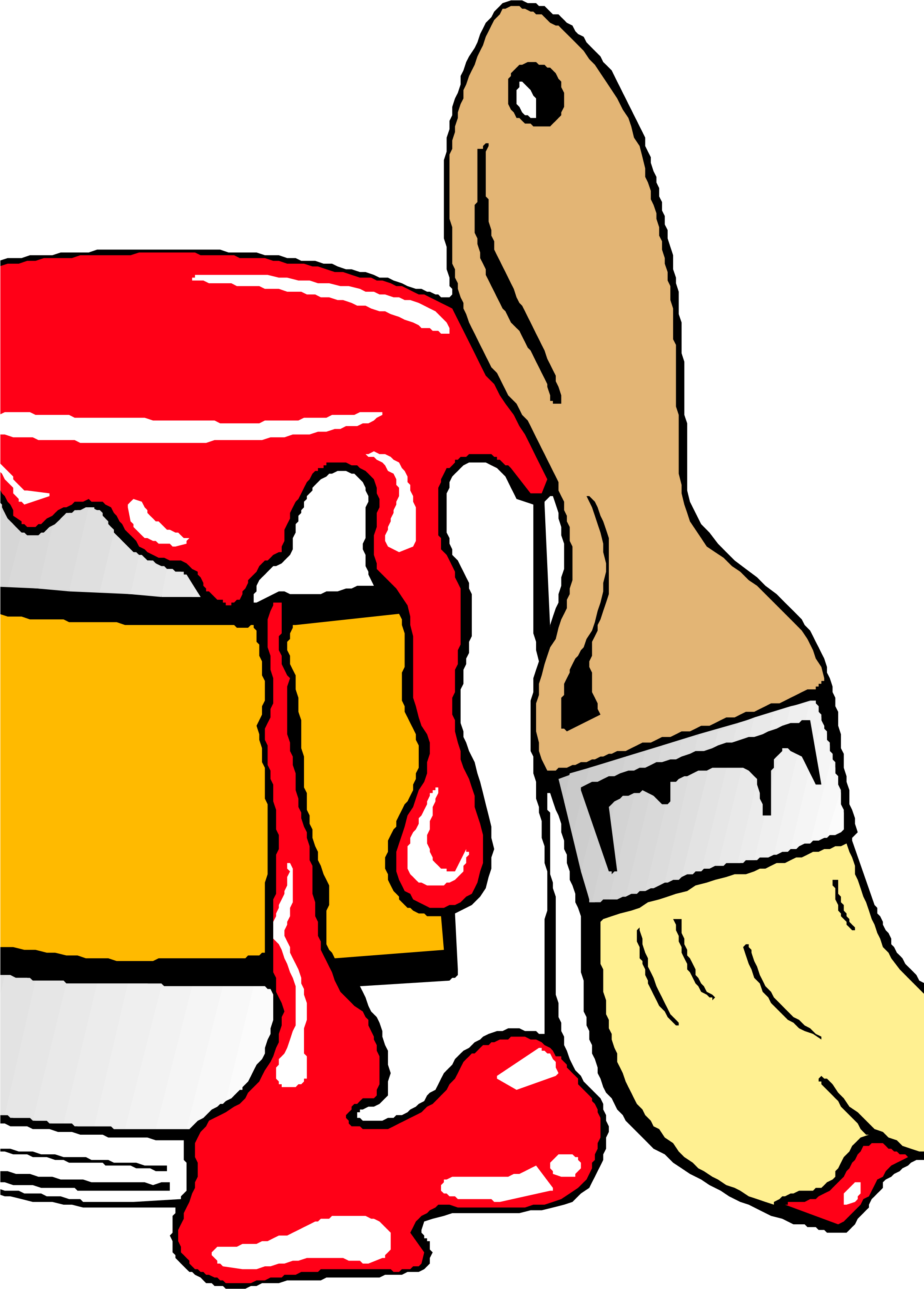 All Photo Png Clipart - Paint Brush And Can Greeting Cards (530x750), Png Download