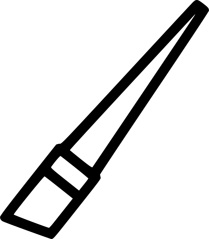 Paintbrush I Comments - Drawing (858x980), Png Download