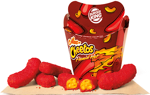 5 Fast Food Trends To Watch In - Burger King Flamin Hot Cheetos (500x540), Png Download