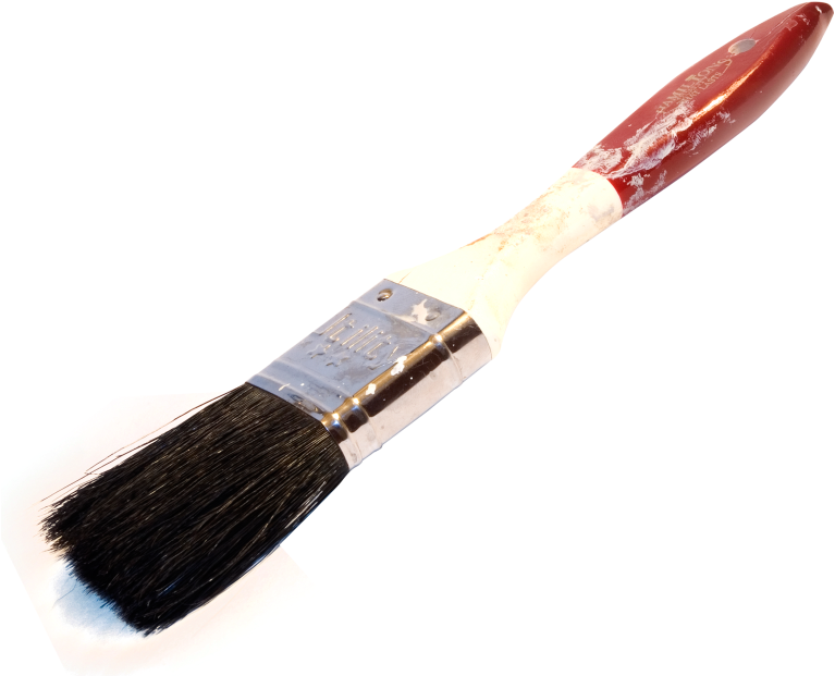Pin Paintbrush Clipart Transparent - Transparent Paint Brushes Png (800x662), Png Download
