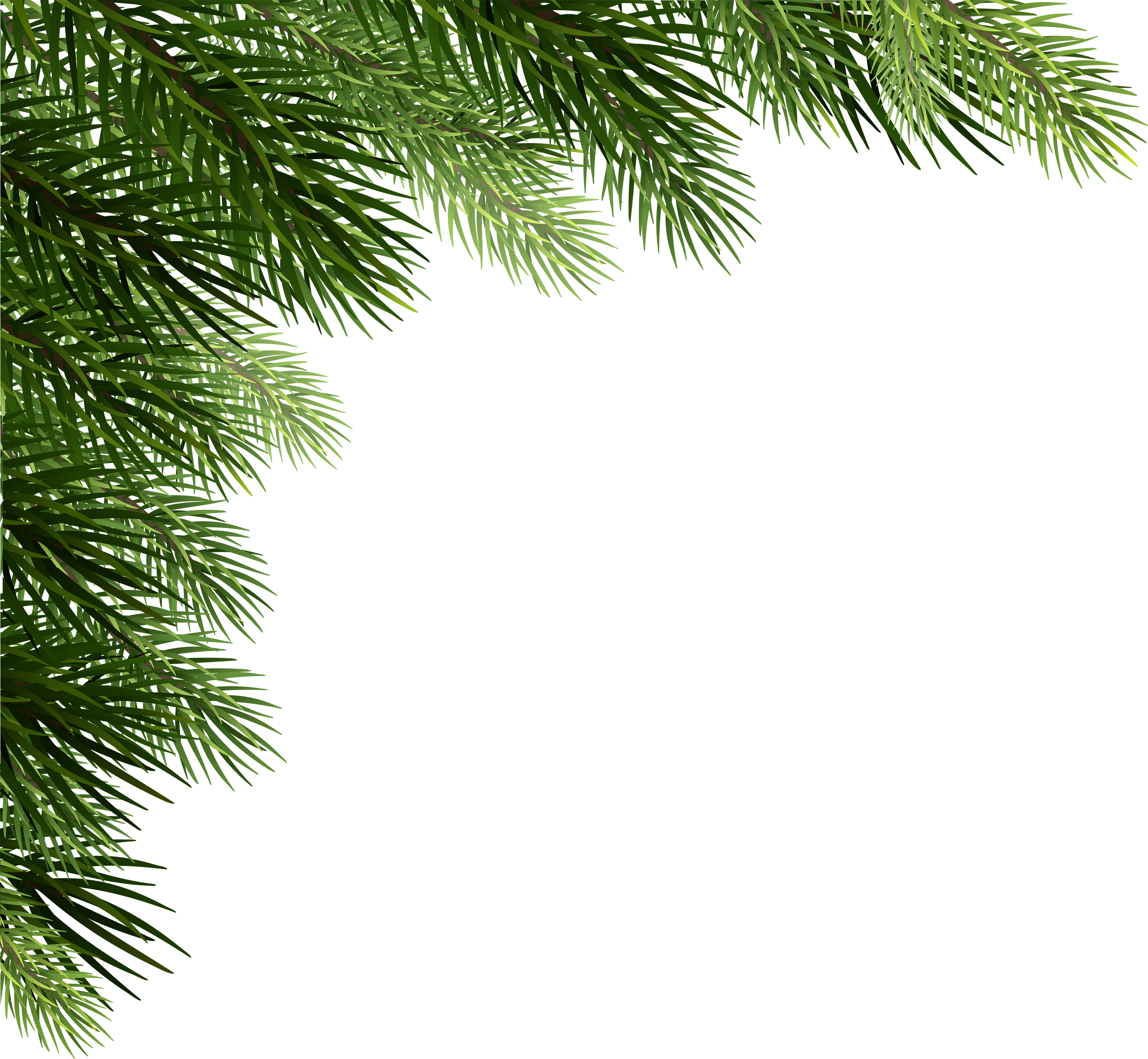 Picture Royalty Free Christmas Pine Png Clip Art Gallery - Corner Tree Png (5000x4614), Png Download