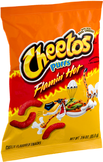 I Personally Like Them With A Bit Of Lemo Https - Cheetos Flamin' Hot Puffs Cheese Snacks - 3.4 Oz Bag (600x600), Png Download