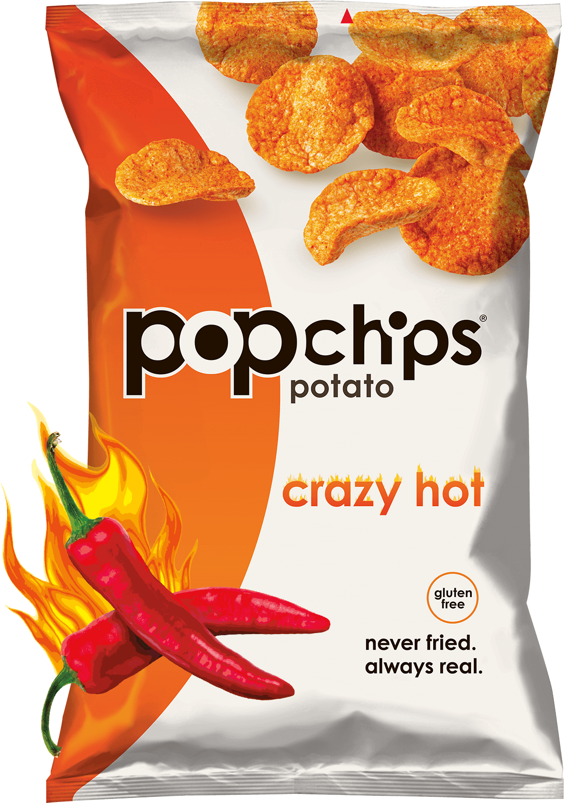 5oz Bag Of Crazy Hot Popchips - Pop Chips Spicy (1200x1600), Png Download