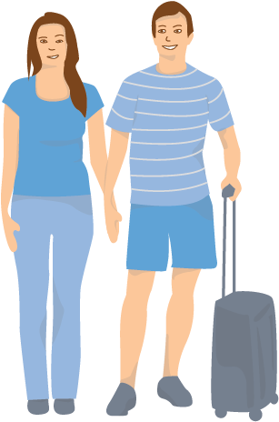 Normally A Couple - Standing (657x658), Png Download