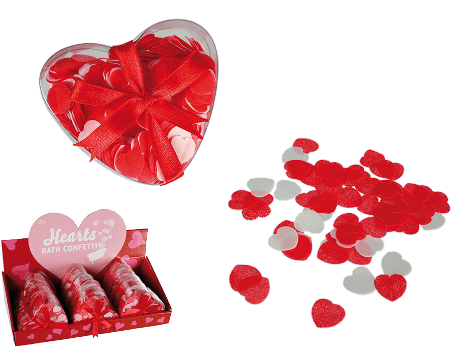 Confeti Para Bañera Corazón Grande (945x709), Png Download