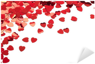 Red Heart Confetti (400x400), Png Download
