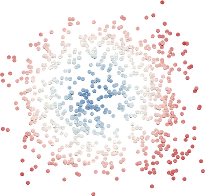 Kathleen Reynolds 4th July American Usa Confetti - Point (400x383), Png Download