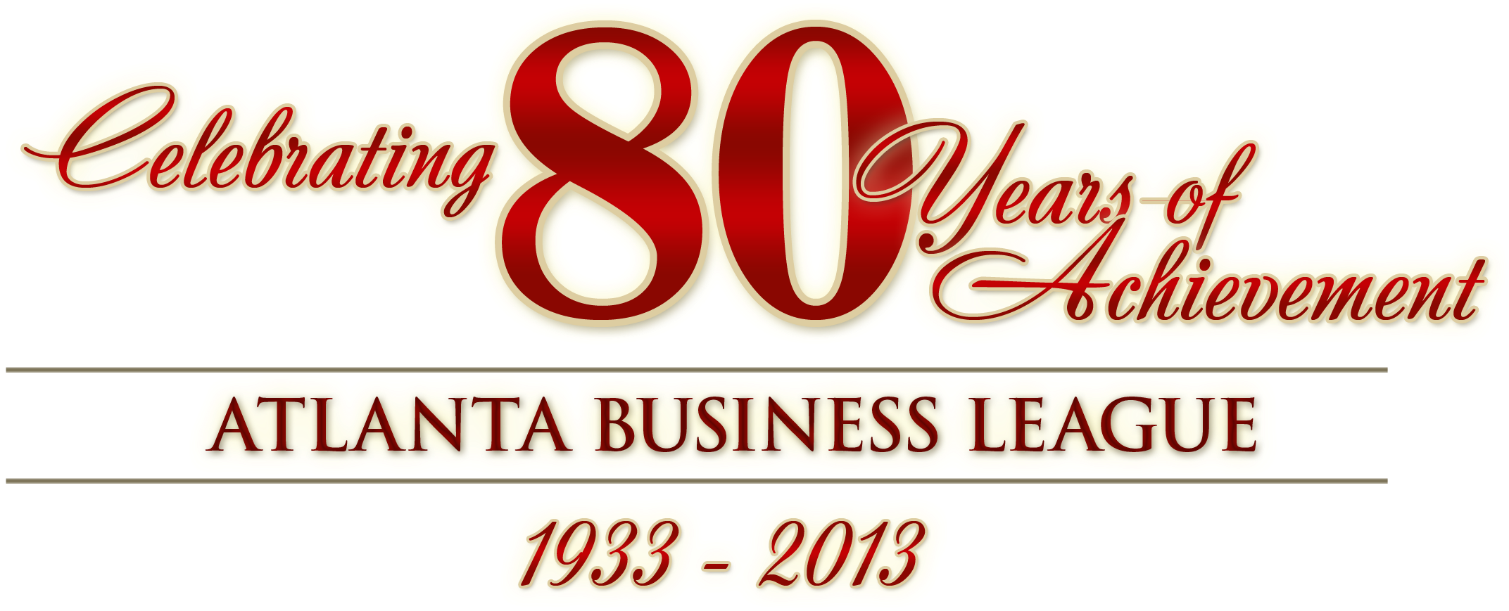 Abl 80th Anniversary Logo Revised Red - Tara Brown (2700x1332), Png Download