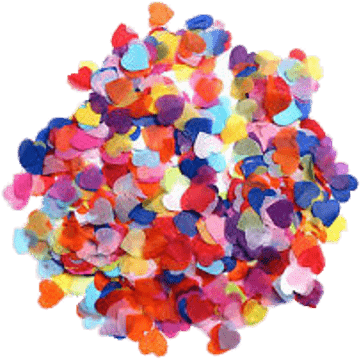 Heart Shaped Confetti - Heart Confetti (400x400), Png Download