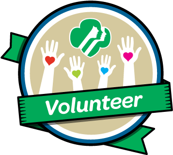 Award Girl Scouts Volunteer Recognition (363x332), Png Download