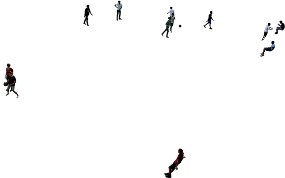 People Silhouette Png Aerial View (696x480), Png Download