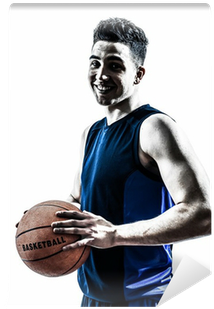 Caucasian Man Basketball Player Silhouette Wall Mural - Human (400x400), Png Download