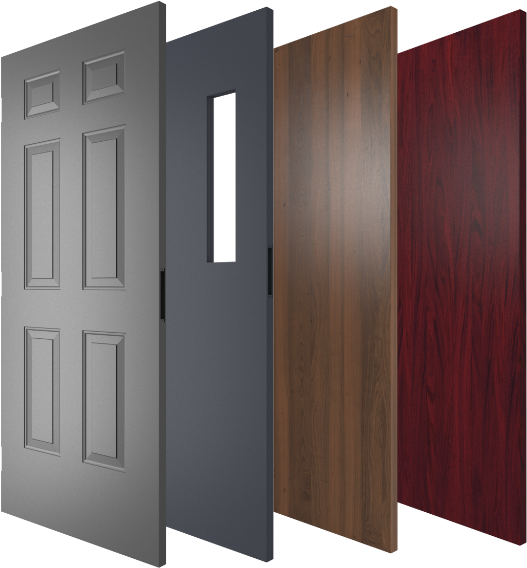 Wood & Metal Commercial Doors - Plastic Laminate Doors (1106x1152), Png Download