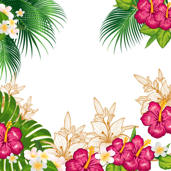 Fondo Tropical Png - Fundo De Convite Tropical (600x600), Png Download