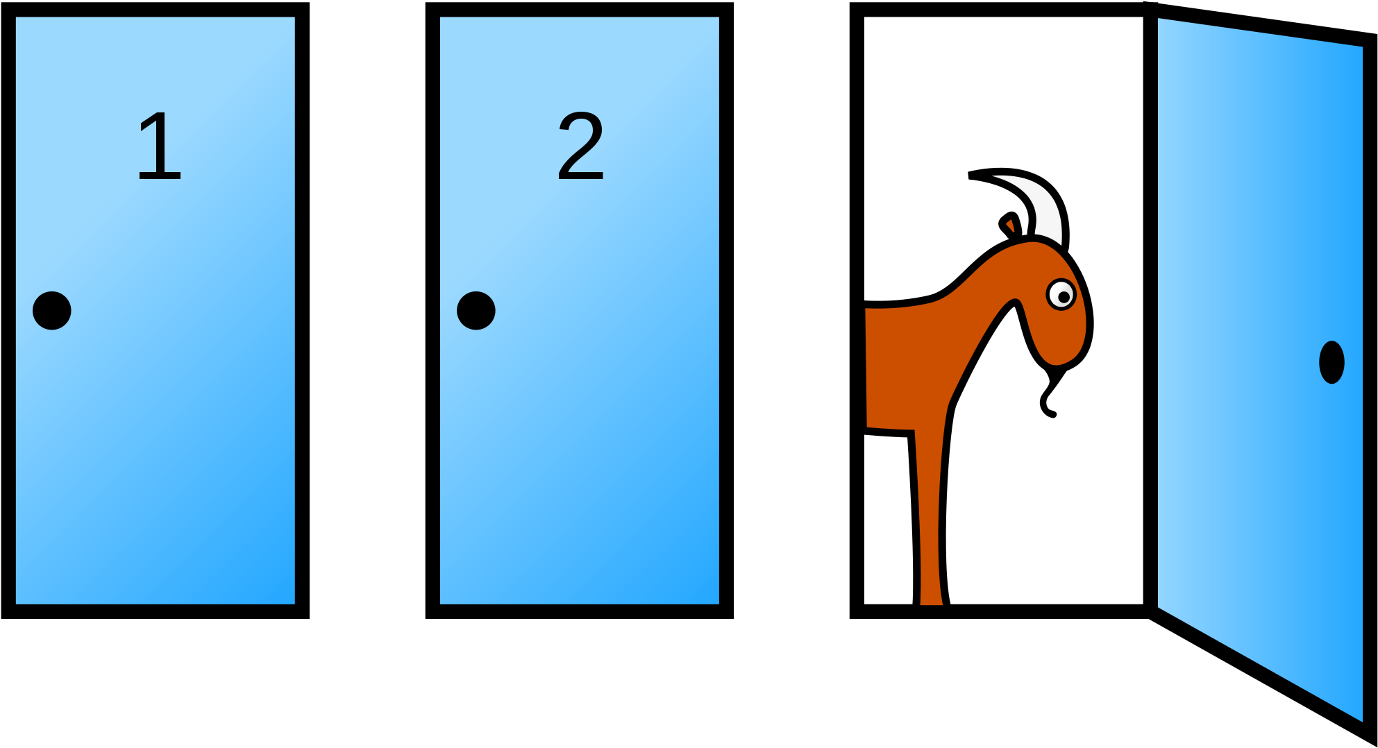 Monty Open Door - Monty Hall Problem (1280x711), Png Download