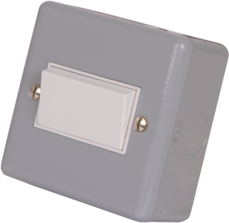 10a Triple Pole Fan Isolator Switch Metal Clad - Pole Fan Isolator Switch (500x500), Png Download