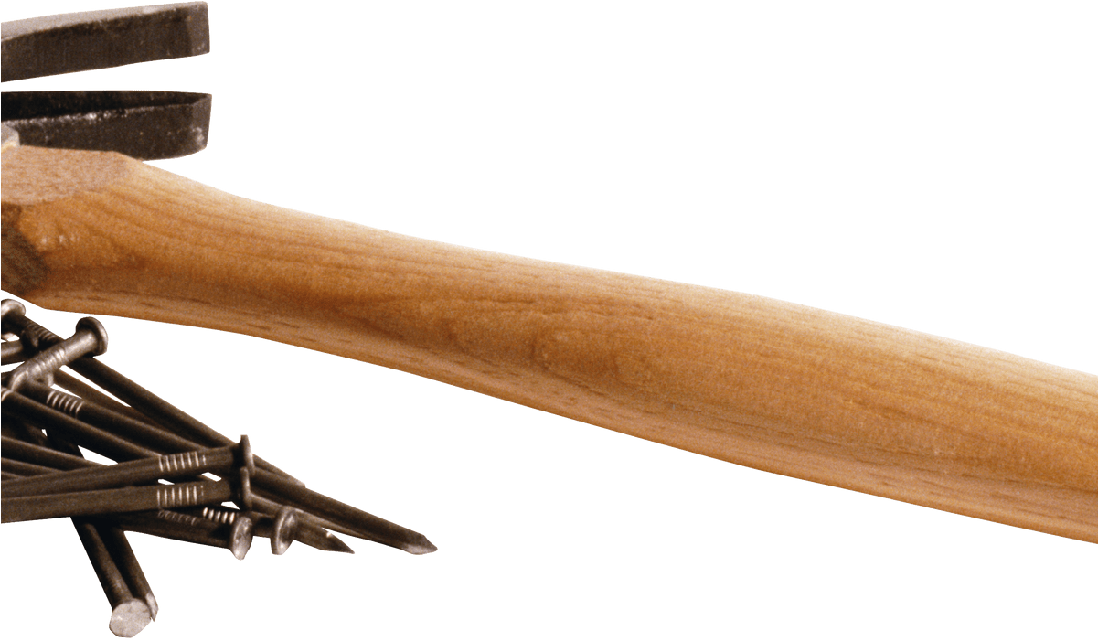Clipart Hammer Metal - Hammer And Nails (1200x715), Png Download