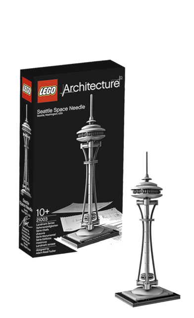 Seattle Space Needle - Lego Architecture John Hancock Center 21001 (640x640), Png Download