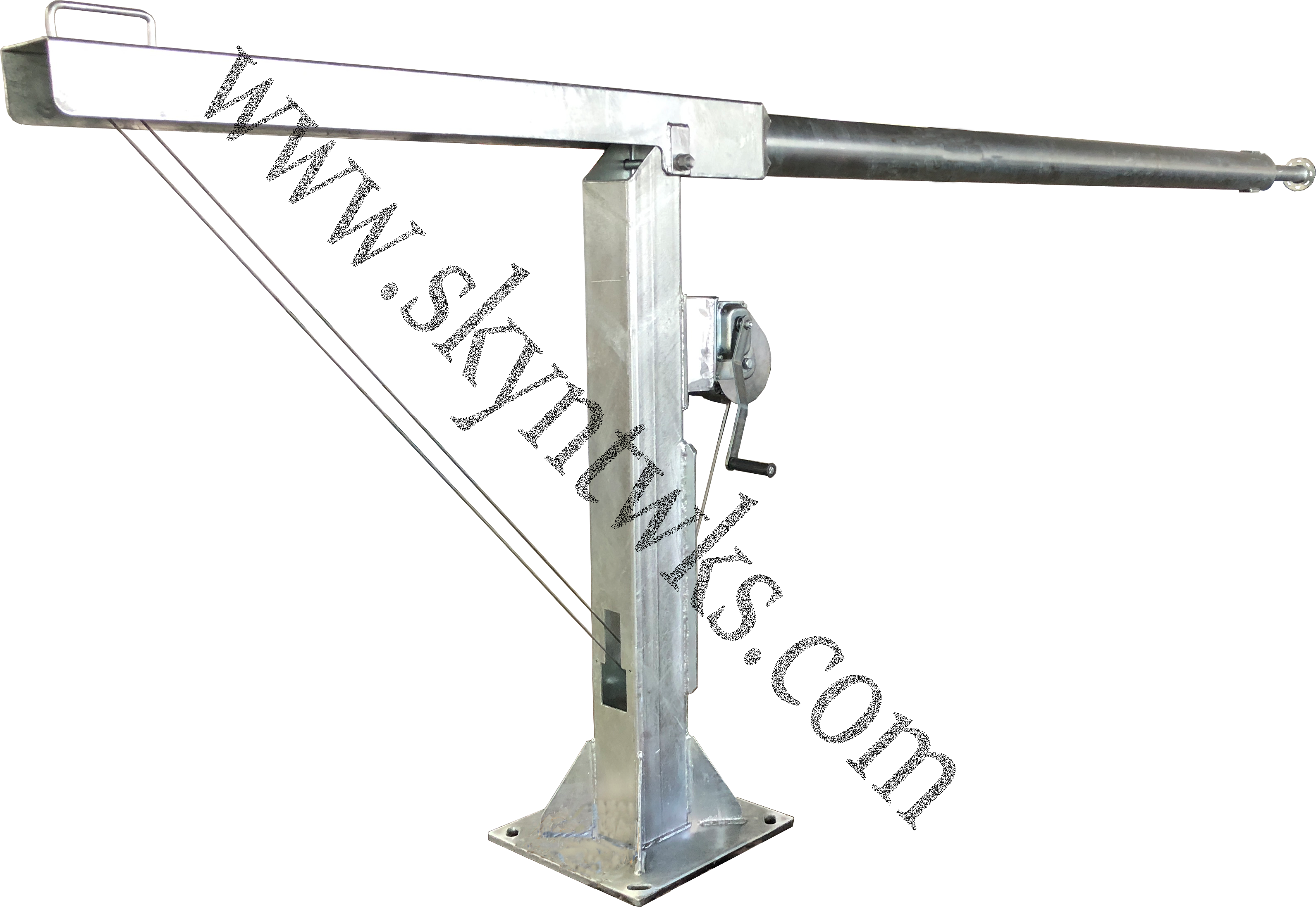 Tubular Pole Tilt Down - Engineering (3183x2196), Png Download
