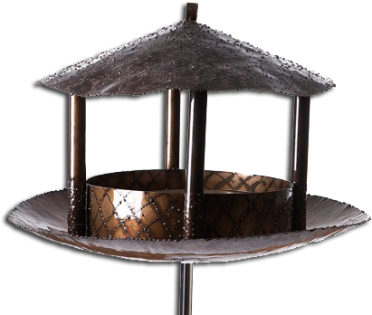 Metal Bird Feeder (466x364), Png Download