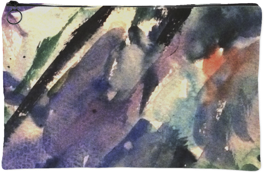 Brushstrokes Makeup Bag - Watercolor Paint (1024x1024), Png Download