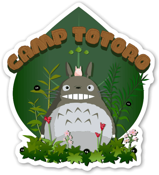 Camp Totoro Sticker - My Neighbor Totoro (545x600), Png Download