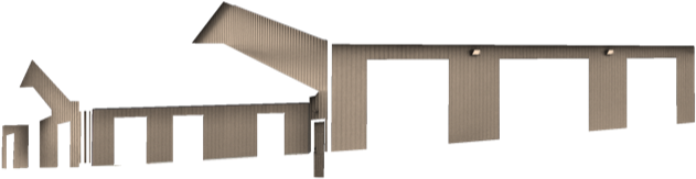 Pole Barn Siding - Clay Metal Pole Barn House (740x494), Png Download