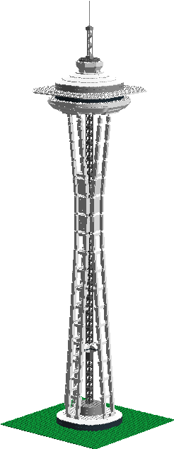 Lego Space Needle - Ryobi Stick Vacuum (1296x672), Png Download
