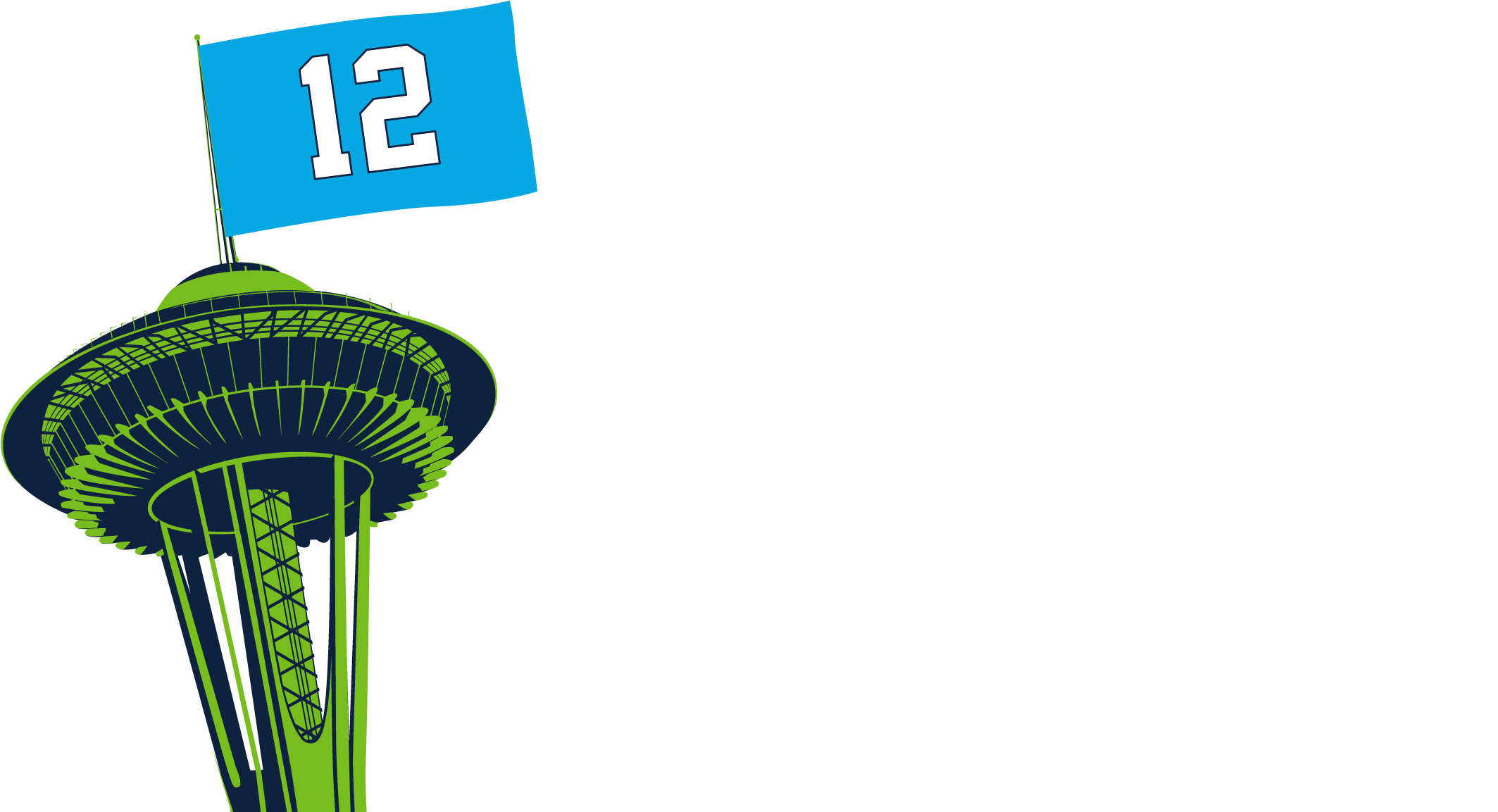 Seahawks Space Needle Png (2202x1152), Png Download