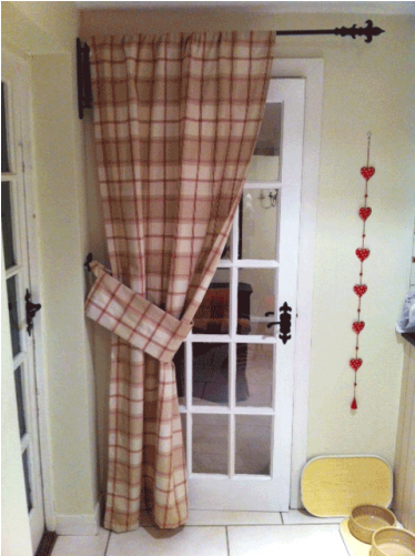 Download Iron Metal Swinging Door Curtain Pole Rod Crane Drapery