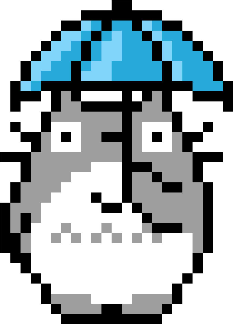 Download Totoro - Pixel Art Totoro PNG Image with No Backgroud - PNGkey.com...